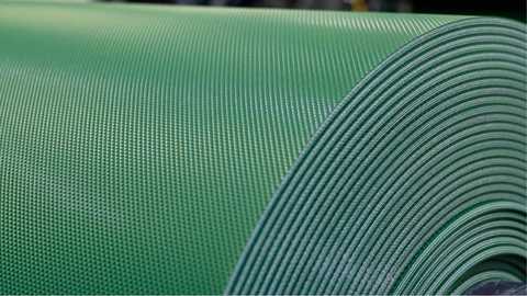 Cuộn dây băng tải PVC Chiorino màu xanh