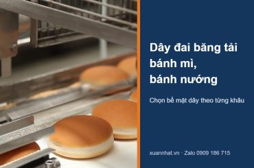 Dây đai băng tải bánh mì Chiorino chở bánh mì tròn ra lò