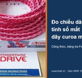 Cuộn dây curoa mắt xích Fenner PowerTwist Drive và hướng dẫn đo, tính số mắt xích
