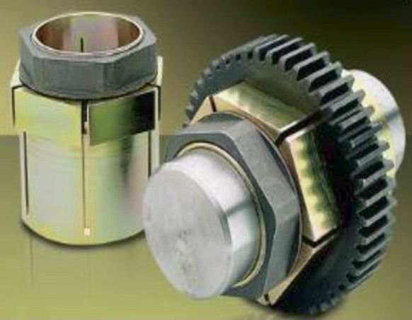 Khóa côn không then Fenner Trantorque GTR lắp trên trục trơn cùng bánh răng