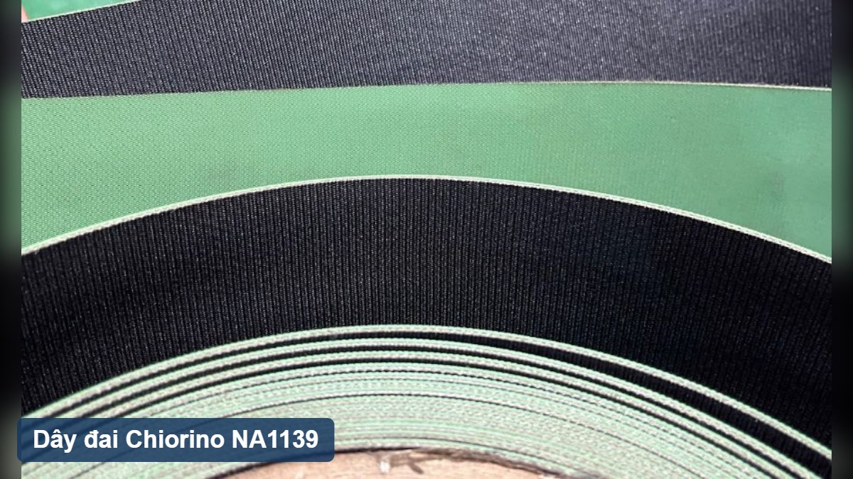Cuộn dây đai Chiorino NA1139 mặt xanh và mặt vải đen